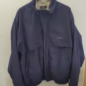 Antigua Men's Dark Blue Windbreaker Jacket Xxl Excellent Used Condition